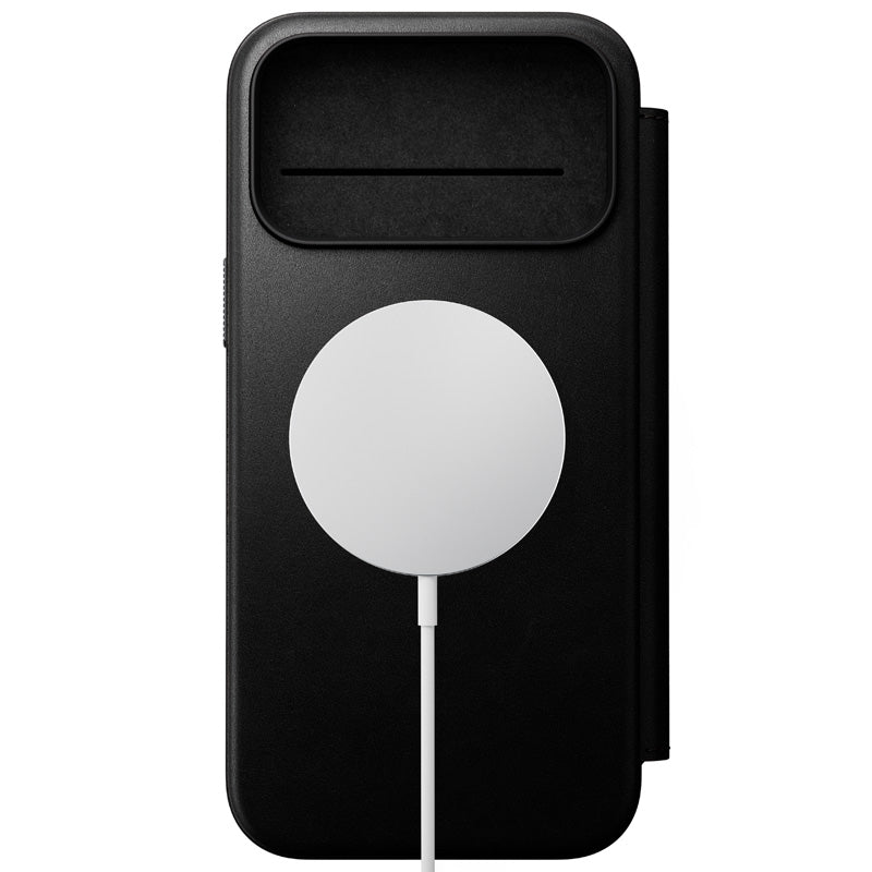 Folio Modern cuir iPhone 18 Pro Max Noir