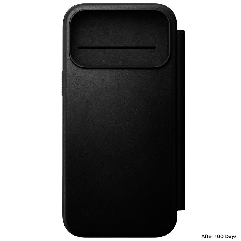 Folio Modern cuir iPhone 18 Pro Max Noir