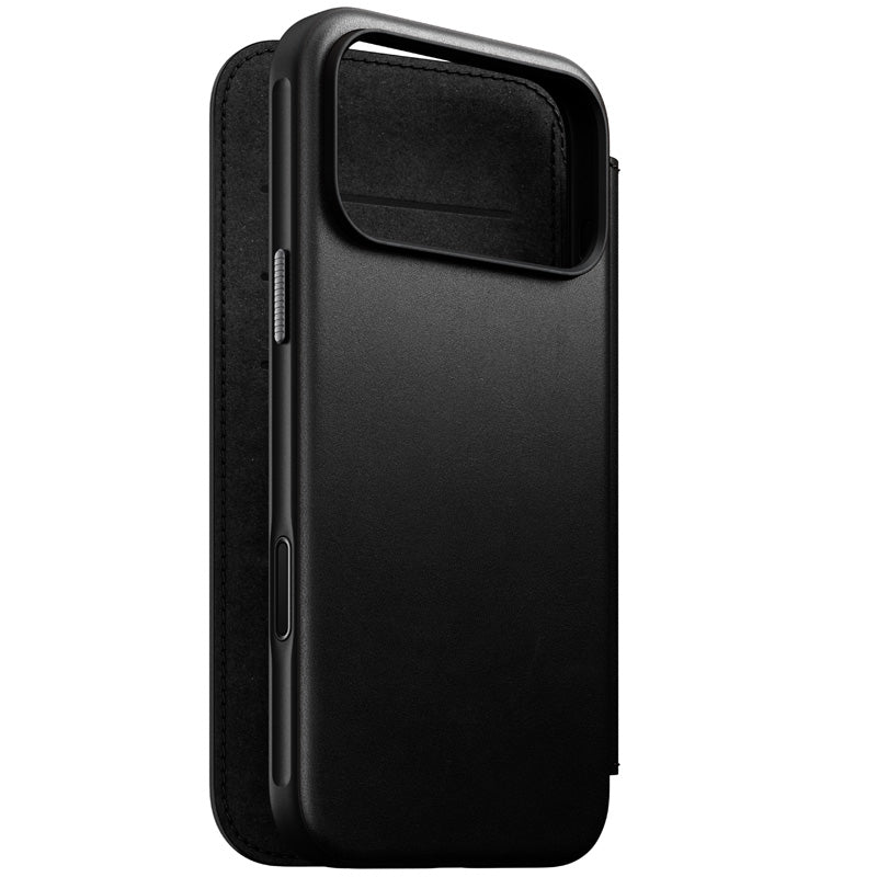 Folio Modern cuir iPhone 18 Pro Max Noir