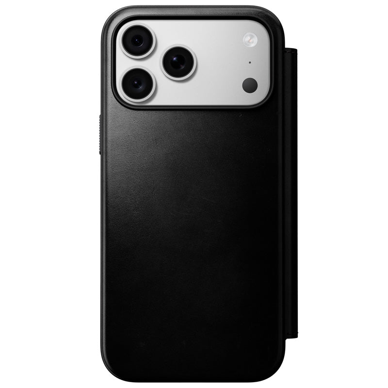 Folio Modern Cuir Horween iPhone 18 Pro Max / 17 Pro Max Noir
