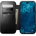 Folio Modern Cuir Horween iPhone 18 Pro Max / 17 Pro Max Noir