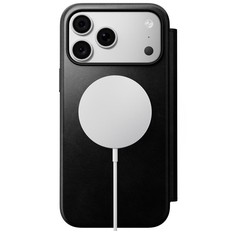 Folio Modern Cuir Horween iPhone 18 Pro Max / 17 Pro Max Noir