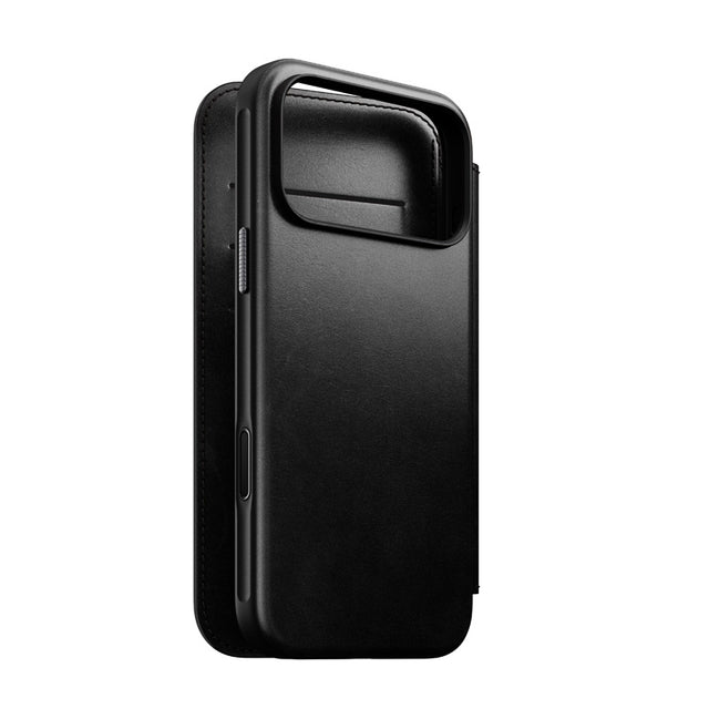 Folio Modern Cuir Horween iPhone 18 Pro Max / 17 Pro Max Noir