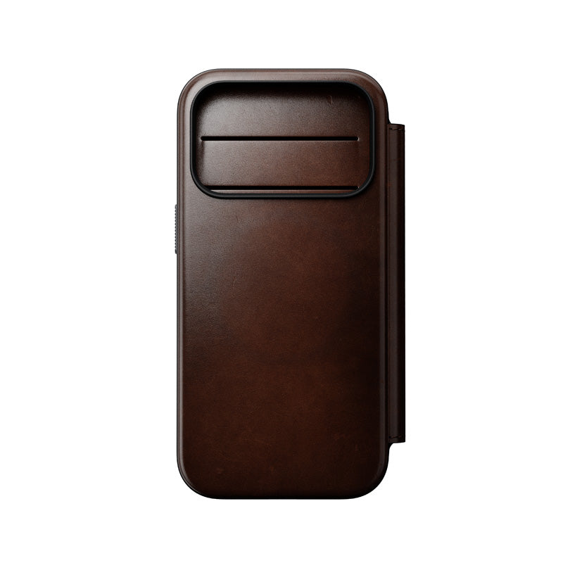 Folio Modern Cuir Horween iPhone 18 Pro / 17 Pro Rustic Brown