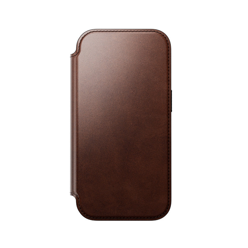 Folio Modern Cuir Horween iPhone 18 Pro / 17 Pro Rustic Brown