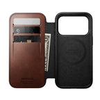 Folio Modern Cuir Horween iPhone 18 Pro / 17 Pro Rustic Brown