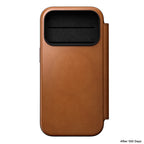 Folio Modern cuir iPhone 18 Pro English Tan