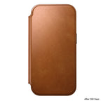 Folio Modern cuir iPhone 18 Pro English Tan
