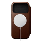 Folio Modern cuir iPhone 18 Pro Rustic Brown