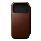 Folio Modern cuir iPhone 18 Pro Rustic Brown