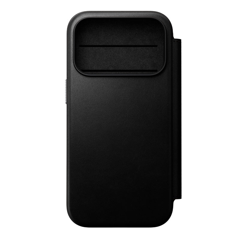 Folio Modern cuir iPhone 18 Pro Noir