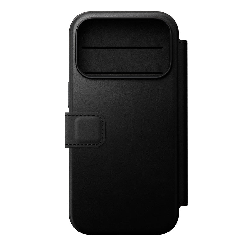 Folio Modern cuir iPhone 18 Pro Noir