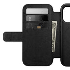 Folio Modern cuir iPhone 18 Pro Noir