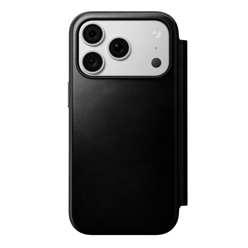 Folio Modern Cuir Horween iPhone 18 Pro / 17 Pro Noir
