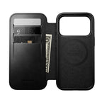 Folio Modern Cuir Horween iPhone 18 Pro / 17 Pro Noir