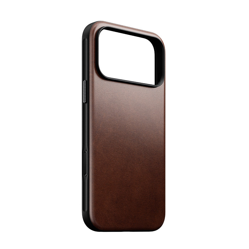 Coque Modern Horween cuir iPhone 18 Pro Max / 17 Pro Max Rustic Brown