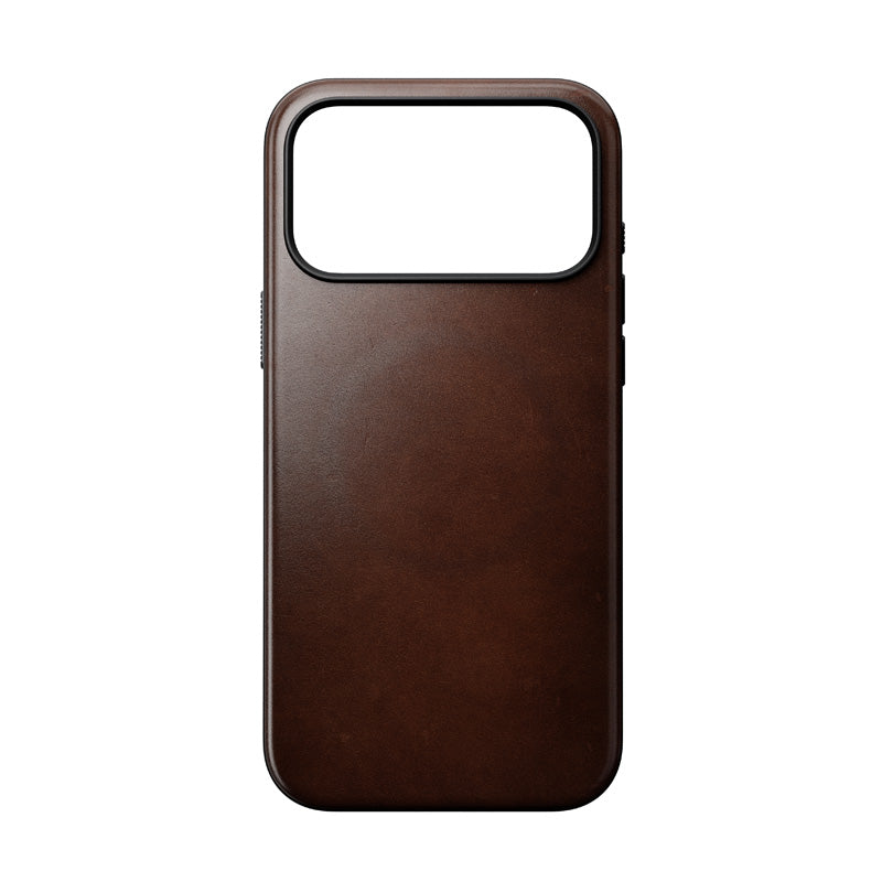 Coque Modern Horween cuir iPhone 18 Pro Max / 17 Pro Max Rustic Brown