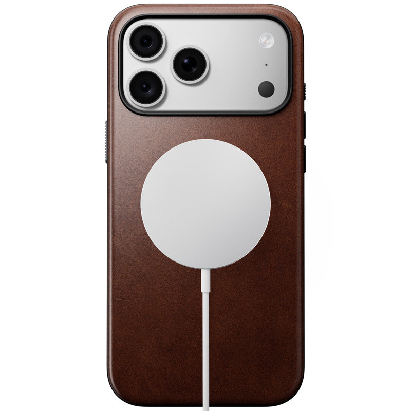 Coque Modern Horween cuir iPhone 18 Pro Max / 17 Pro Max Rustic Brown