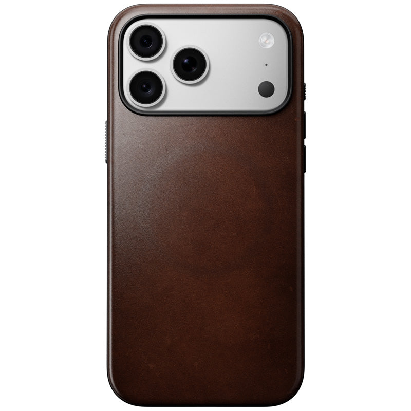 Coque Modern Horween cuir iPhone 18 Pro Max / 17 Pro Max Rustic Brown