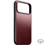 Coque Modern Horween cuir iPhone 18 Pro Max / 17 Pro Max Burgundy