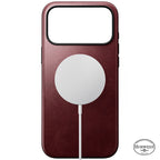 Coque Modern Horween cuir iPhone 18 Pro Max / 17 Pro Max Burgundy