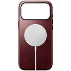 Coque Modern Horween cuir iPhone 18 Pro Max / 17 Pro Max Burgundy