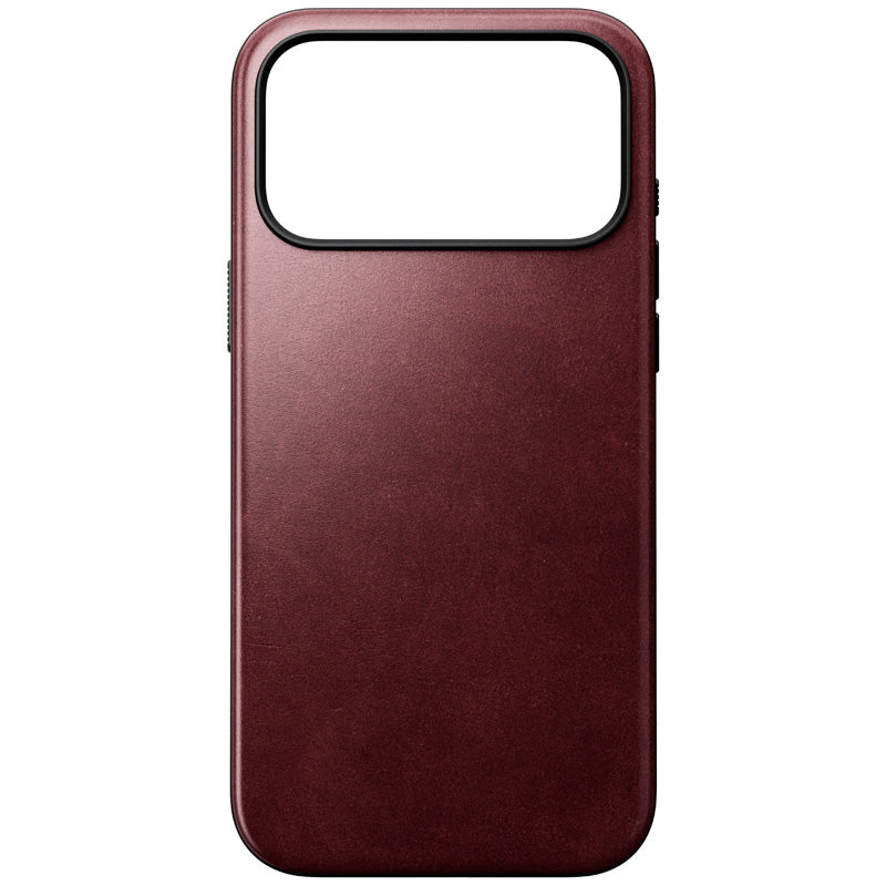 Coque Modern Horween cuir iPhone 18 Pro Max / 17 Pro Max Burgundy