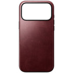 Coque Modern Horween cuir iPhone 18 Pro Max / 17 Pro Max Burgundy
