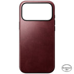 Coque Modern Horween cuir iPhone 18 Pro Max / 17 Pro Max Burgundy