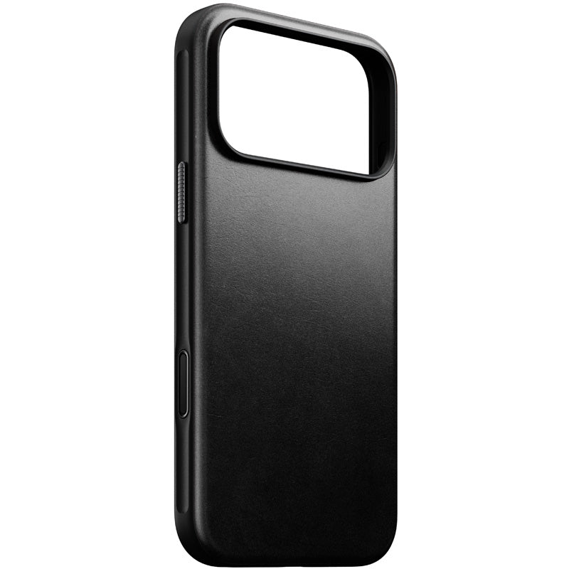 Coque Modern Horween cuir iPhone 18 Pro Max / 17 Pro Max Noir