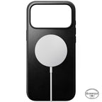 Coque Modern Horween cuir iPhone 18 Pro Max / 17 Pro Max Noir