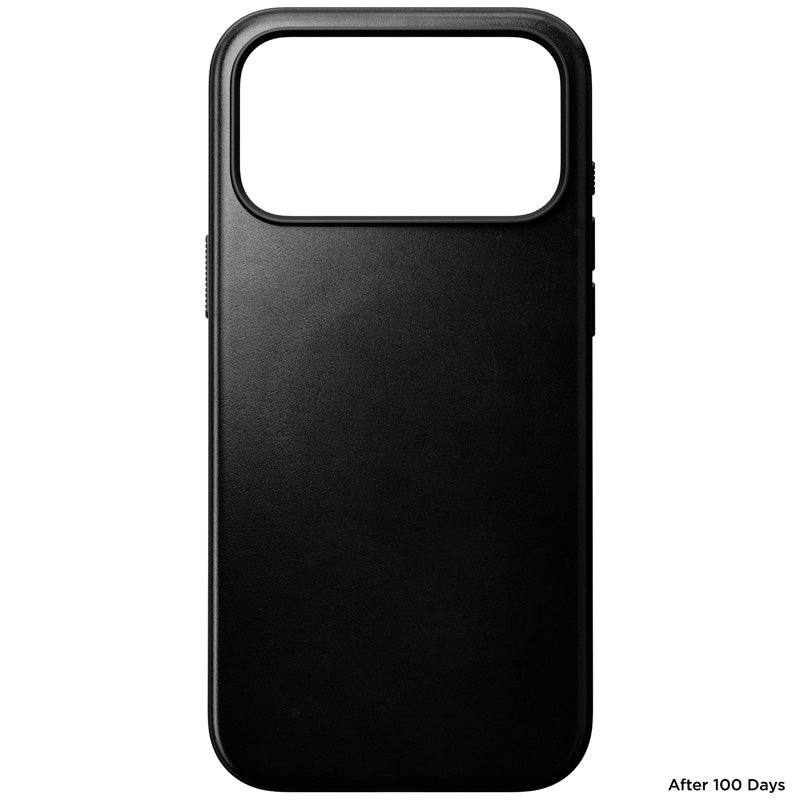 Coque Modern Horween cuir iPhone 18 Pro Max / 17 Pro Max Noir