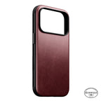 Coque Modern Horween cuir iPhone 18 Pro / 17 Pro Burgundy