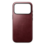 Coque Modern Horween cuir iPhone 18 Pro / 17 Pro Burgundy