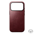 Coque Modern Horween cuir iPhone 18 Pro / 17 Pro Burgundy