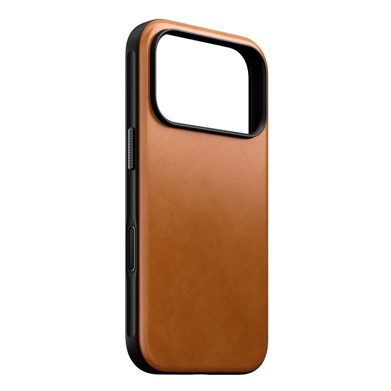 Coque Modern cuir iPhone 18 Pro / iPhone 17 Pro English Tan