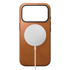 Coque Modern cuir iPhone 18 Pro / iPhone 17 Pro English Tan