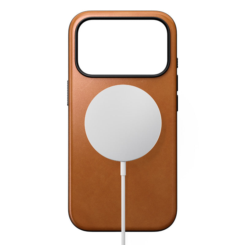 Coque Modern cuir iPhone 18 Pro / iPhone 17 Pro English Tan