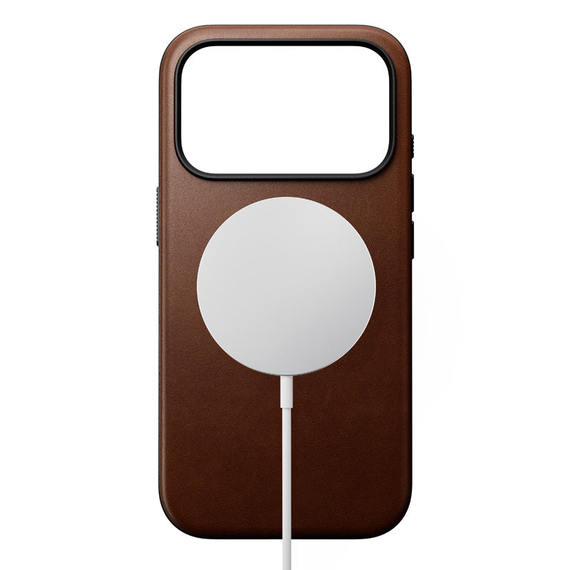 Coque Modern cuir iPhone 18 Pro / iPhone 17 Pro Rustic Brown