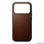 Coque Modern cuir iPhone 18 Pro / iPhone 17 Pro Rustic Brown