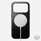 Coque Modern Horween cuir iPhone 18 Pro / 17 Pro Noir