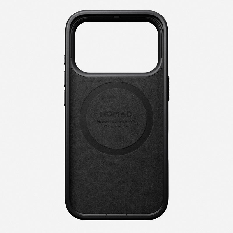 Coque Modern Horween cuir iPhone 18 Pro / 17 Pro Noir