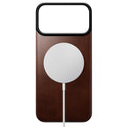 Coque arrière magnétique cuir Horween iPhone 18 Pro Max Rustic Brown