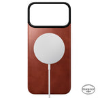 Coque arrière magnétique cuir Horween iPhone 18 Pro Max Olde Dublin