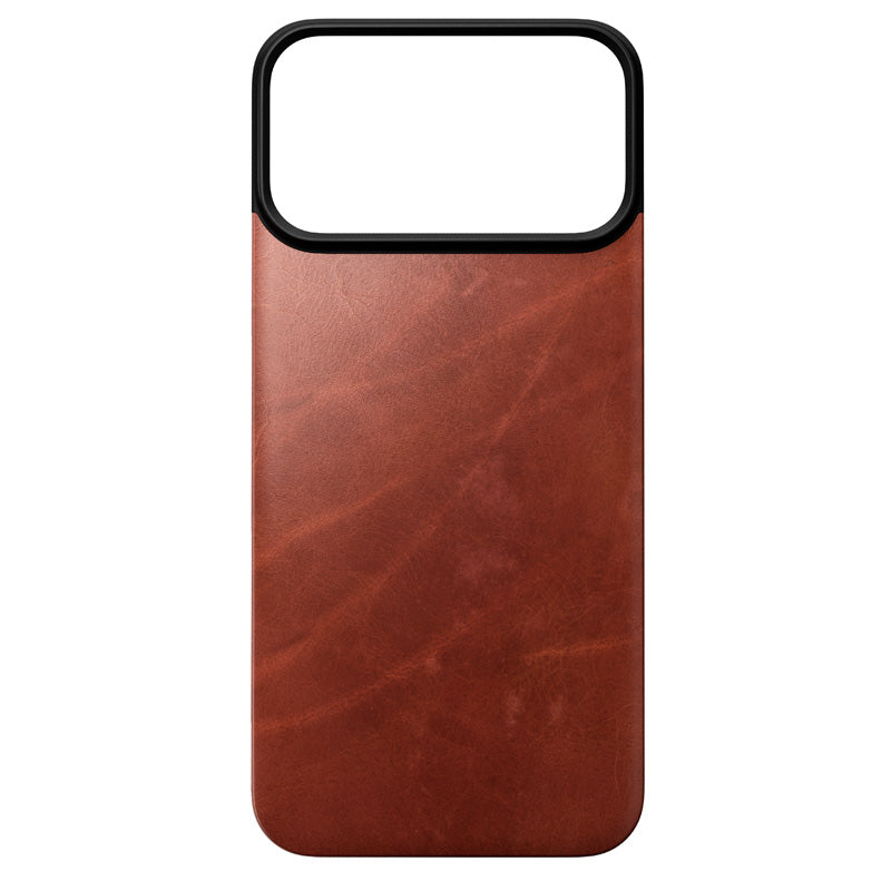 Coque arrière magnétique cuir Horween iPhone 18 Pro Max Olde Dublin