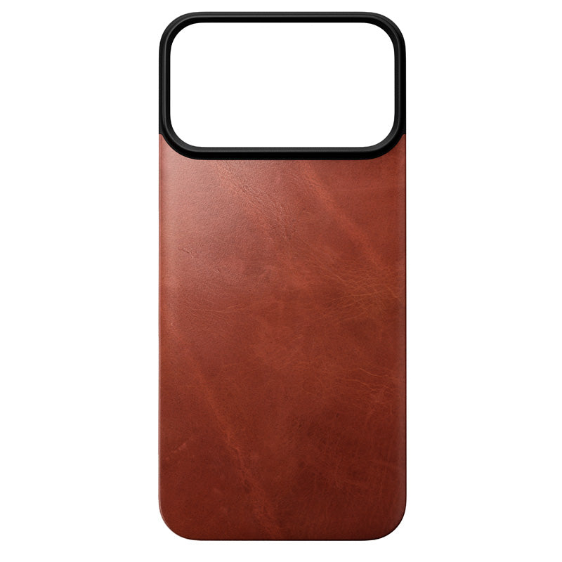 Coque arrière magnétique cuir Horween iPhone 18 Pro Max Olde Dublin