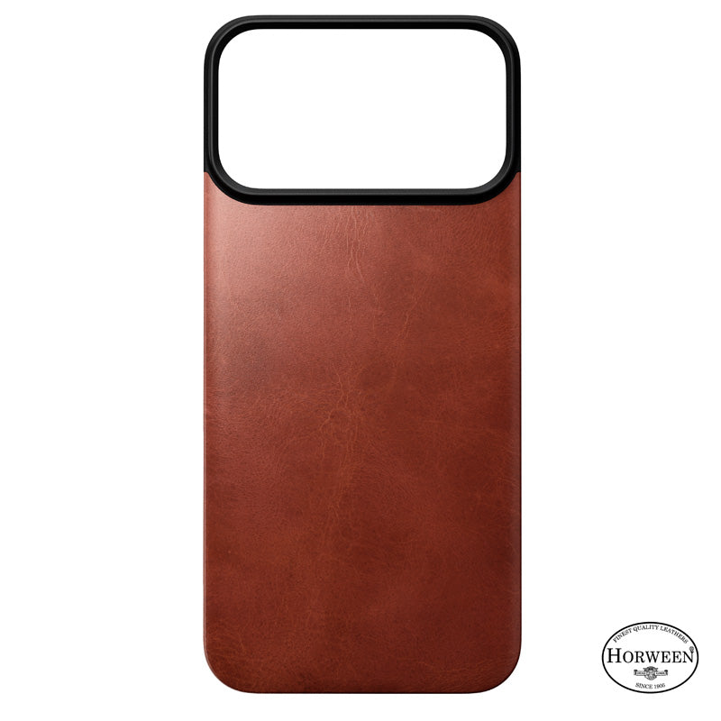 Coque arrière magnétique cuir Horween iPhone 18 Pro Max Olde Dublin
