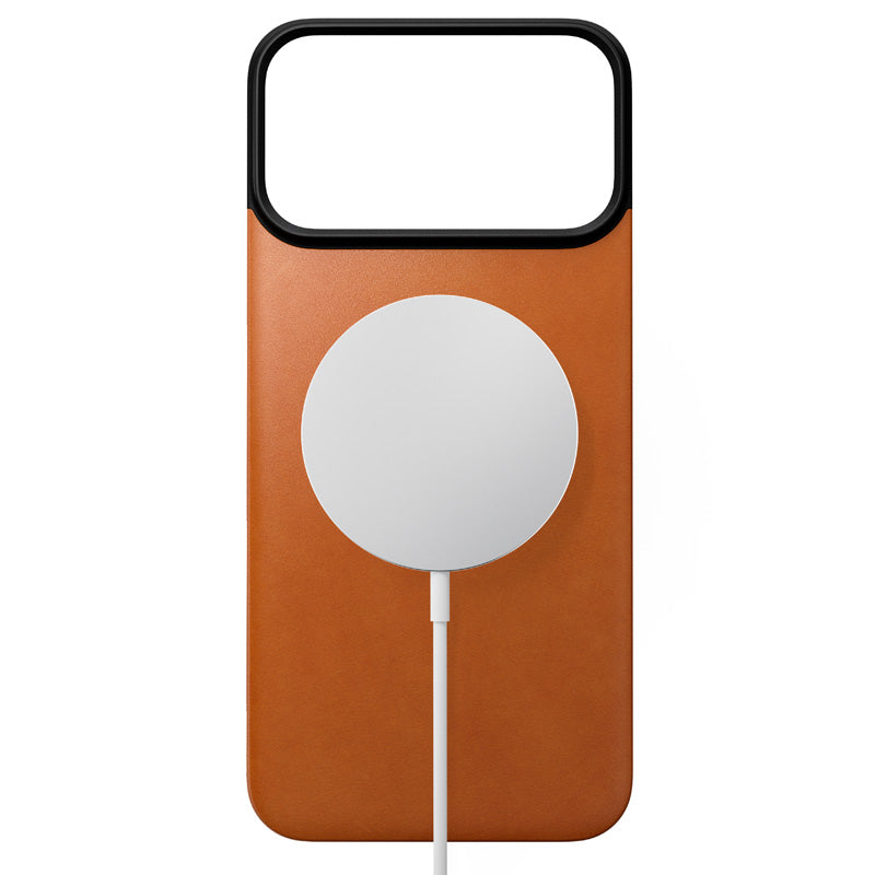 Coque arrière magnétique cuir Horween iPhone 18 Pro Max Saddle