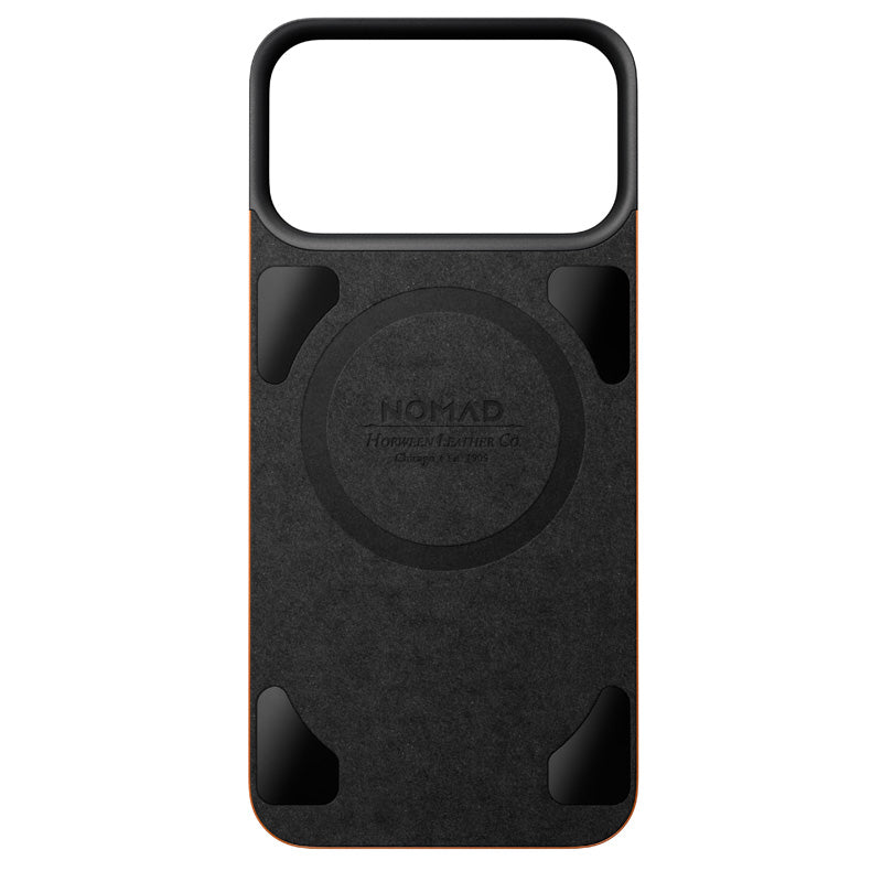 Coque arrière magnétique cuir Horween iPhone 18 Pro Max Saddle