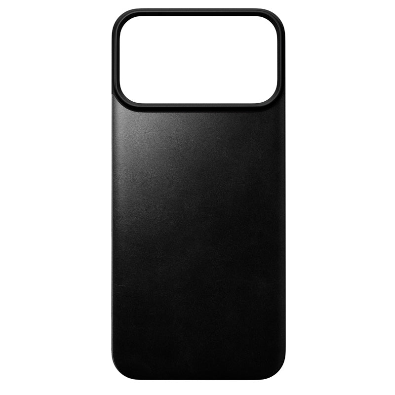 Coque arrière magnétique cuir Horween iPhone 18 Pro Max Noir